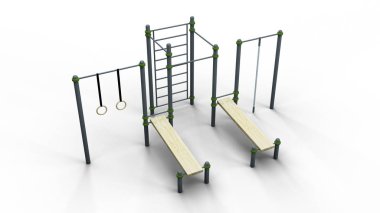 sokak spor 6 raf 3d çizim render