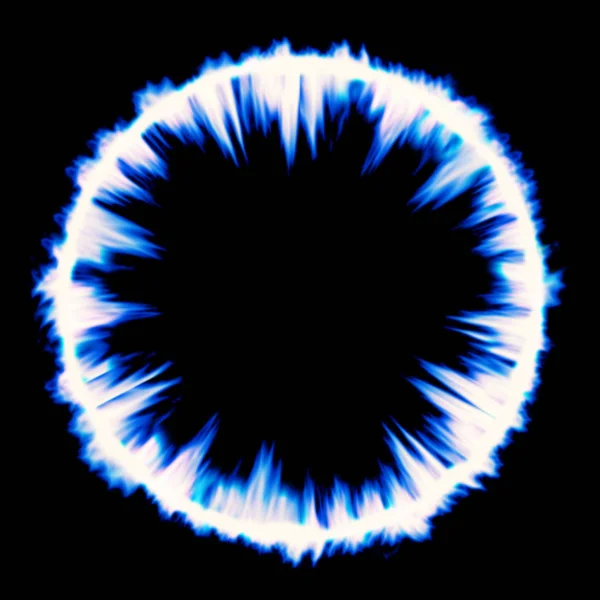 Kozmik patlama shockwave mavi enerji doku
