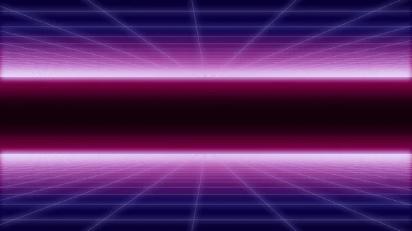 Synthwave net and 2 sides Background 3d render — Stock Photo, Image