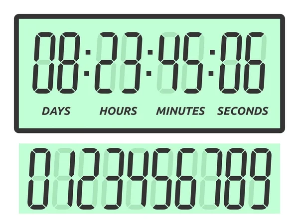 Days, hours, minutes, seconds