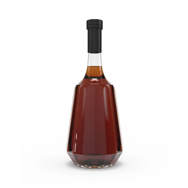 Виски бутылка изолированного 3D рендеринга — стоковое фото