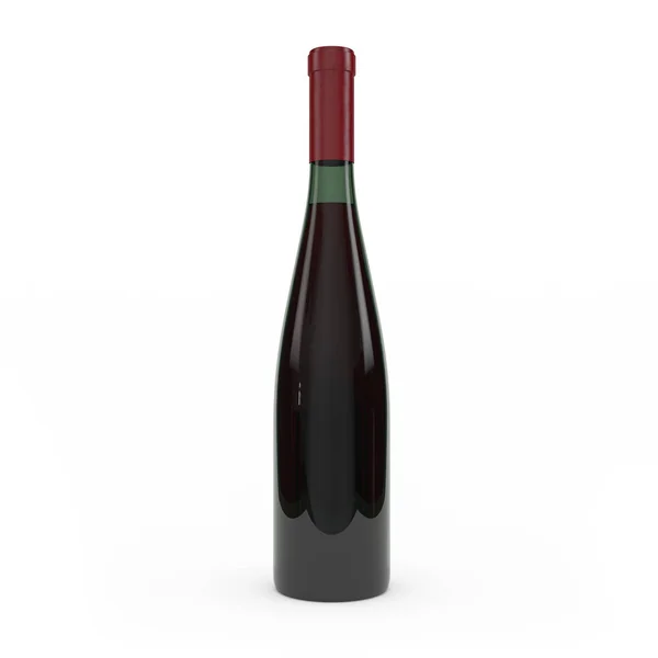 Bouteille de vin isolé rendu 3d — Photo