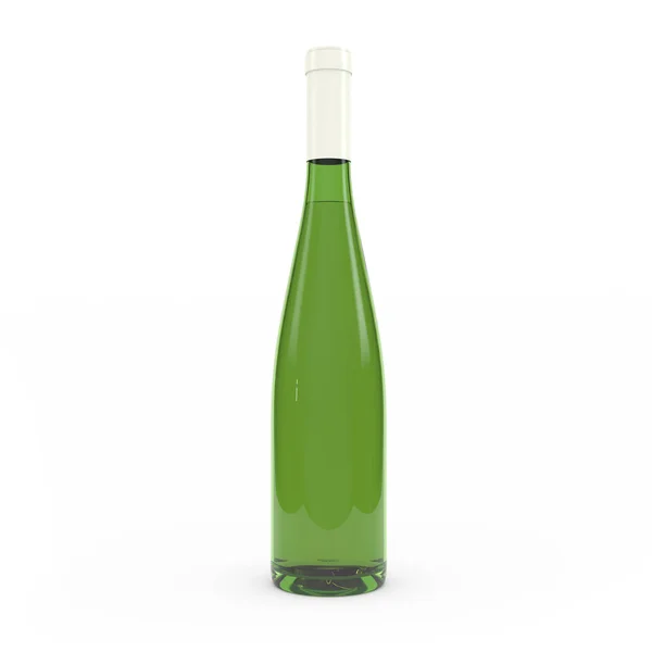 Бутылка вина изолированный 3D рендеринг — стоковое фото