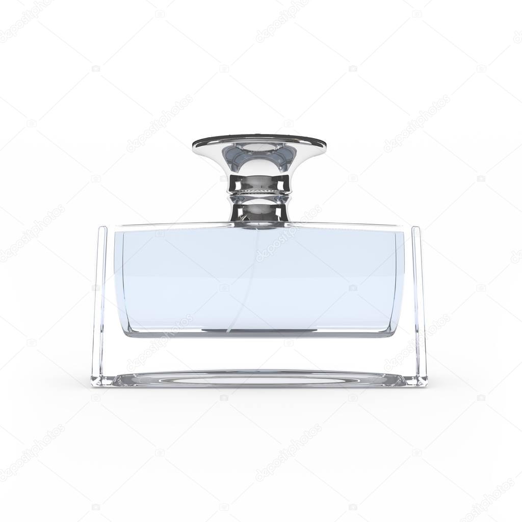 Perfume in bottle 3d rendering