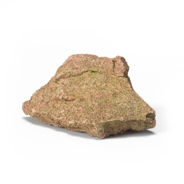 Beyaz bir arka plan üzerinde 3d render izole büyük taş