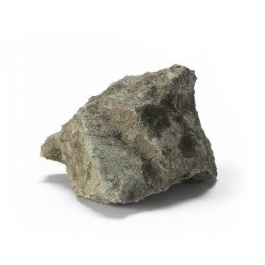 Beyaz bir arka plan üzerinde 3d render izole büyük taş