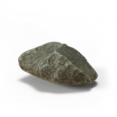 Beyaz bir arka plan üzerinde 3d render izole büyük taş