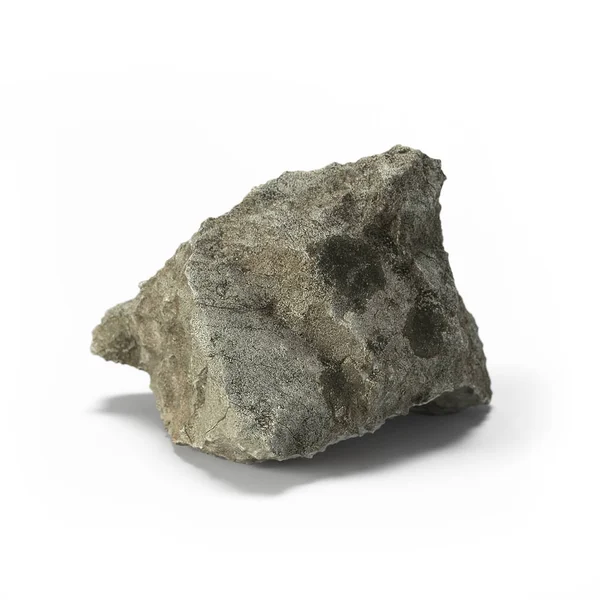 Beyaz bir arka plan üzerinde 3d render izole büyük taş