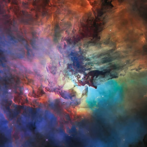Stjärnor Nebulosa Rymden Delar Denna Bild Som Tillhandahålls Nasa — Stockfoto