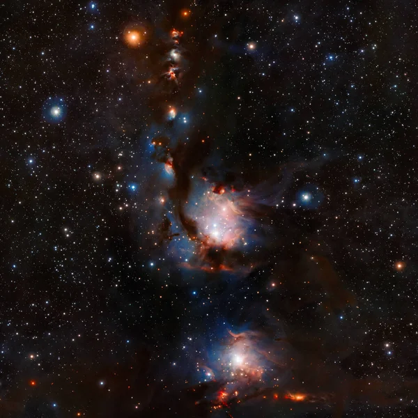 Stjärnor Nebulosa Rymden Delar Denna Bild Som Tillhandahålls Nasa Royaltyfria Stockbilder