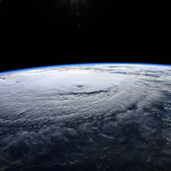 Global Storm Space Vortex Celia Prvky Tohoto Snímku Poskytla Nasa Stock Fotografie