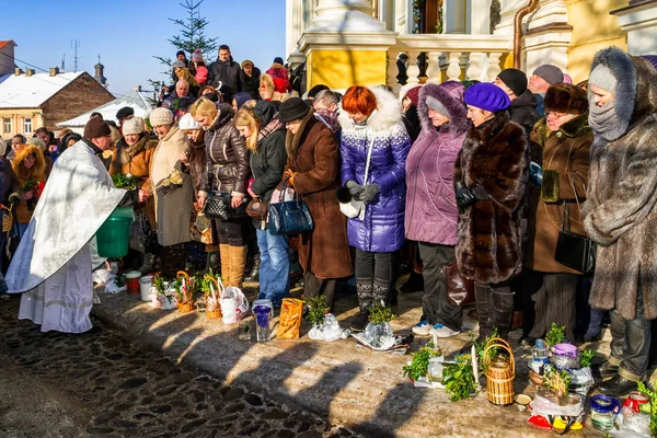 Празднование Дня Богоявления 2017 в Ужгороде — стоковое фото