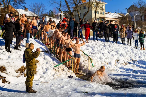 Epiphany gün 2017 kutlama Uzhgorod