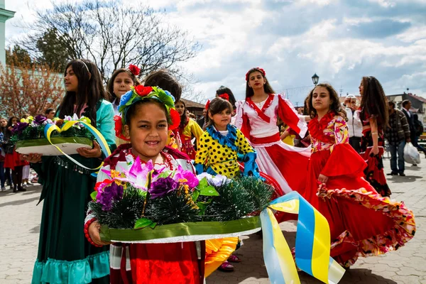 O Dia Internacional dos Roma foi celebrado em Uzhhorod — Fotografia de Stock