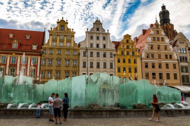Akşam walk Wroclaw, Silesia, Polonya