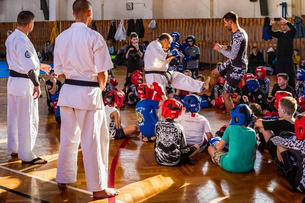 Uzhgorod Shidokan 空手道国际秋季研讨会 — 图库照片