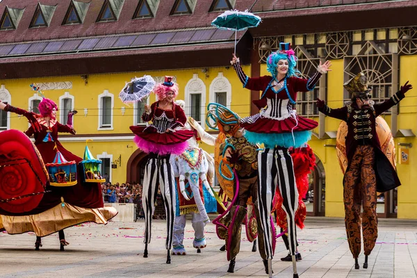 48 років квітка карнавал Дебрецен, Угорщина — стокове фото
