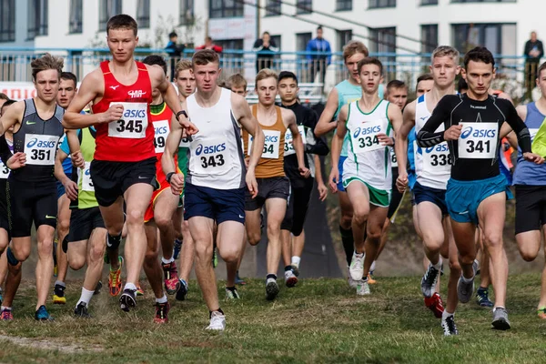 Чемпіонат України з бігу в Ужгороді — стокове фото