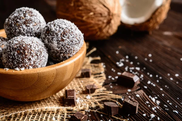 No bake coconut balls — Stock Photo, Image