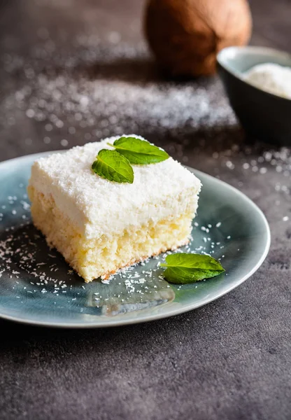 Tort cu nucă de cocos și ricotta — Fotografie, imagine de stoc