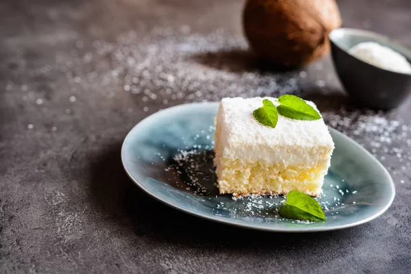 Tort cu nucă de cocos și ricotta — Fotografie, imagine de stoc