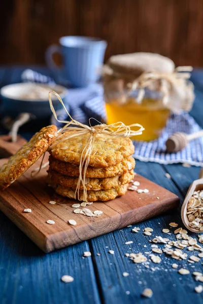 Biscuiți tradiționali australieni Anzac — Fotografie, imagine de stoc