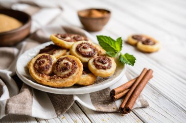 Delicious cinnamon Palmiers
