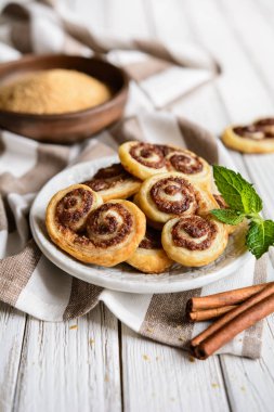 Delicious cinnamon Palmiers