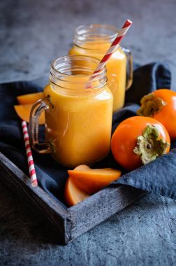 Trabzon hurması yüzlü Cam Kavanoz