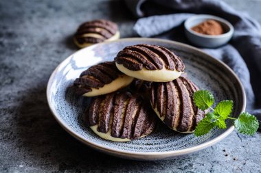 Çikolata Conchas - tatlı Meksika ekmek