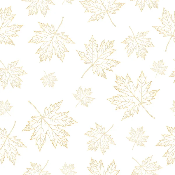 Patrón de hojas de arce de otoño — Archivo Imágenes Vectoriales