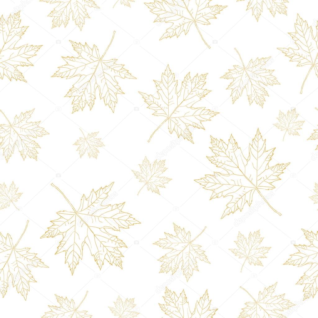 Autumn maple leaves pattern