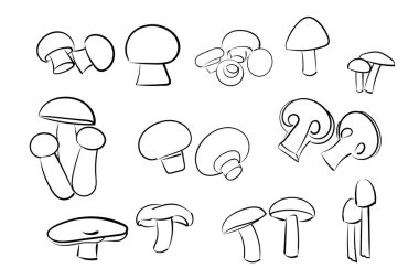 Mantar beyaz bir arka plan ayarla.