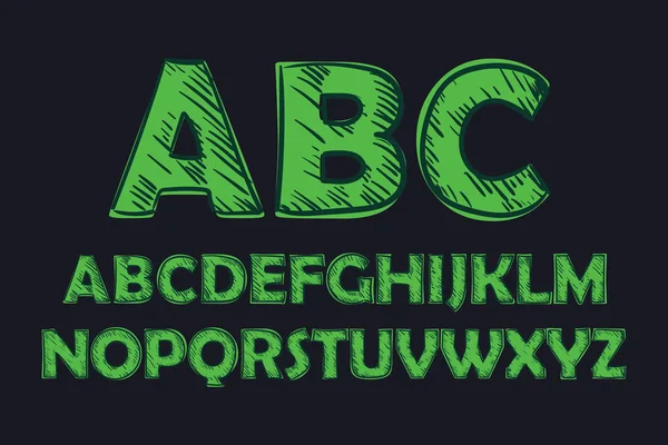 Декоративний алфавіт векторний шрифт . — стоковий вектор