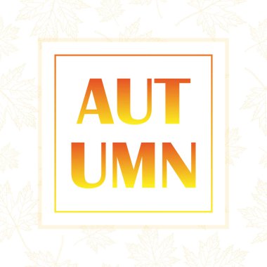 Sonbahar yaprakları, tasarımlarınız için banner.