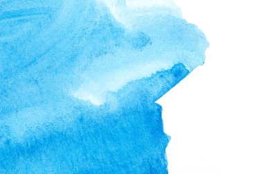 Soyut suluboya el boyası dokusu, beyaz arka planda izole edilmiş. - Görüntü