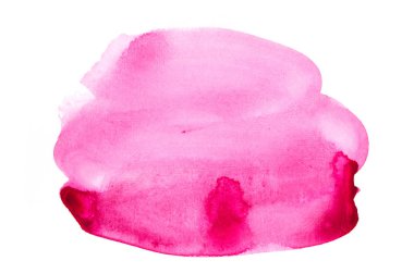 Soyut suluboya el boyası dokusu, beyaz arka planda izole edilmiş. - Görüntü