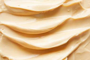 Yüz kremi izleri ve dokusu. Sıvı temelin dokusu. Moda ve güzellik endüstrisi kavramı. - Görüntü