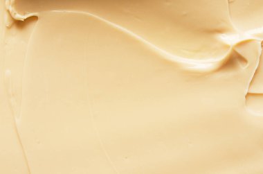 Yüz kremi izleri ve dokusu. Sıvı temelin dokusu. Moda ve güzellik endüstrisi kavramı. - Görüntü