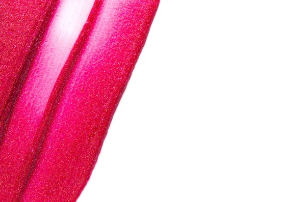 Coup Rouge Lèvres Isolé Sur Fond Blanc Image — Photo