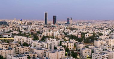 Amman - Abdali alan modern kuleleri yeni şehir