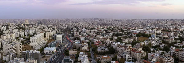 Panoramic view of Abdoun area and abdoun bridge Stock Image