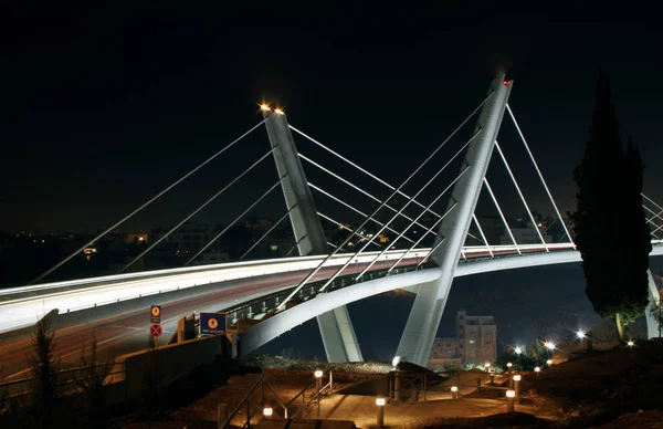 Abdoun bridge at night Royalty Free Stock Images