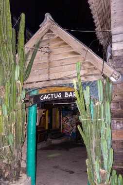 Dolunay parti sahilde ünlü bar