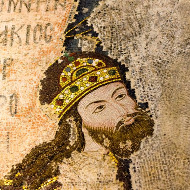 Bizans İmparatoru Isac mozaiği ben Komnenos