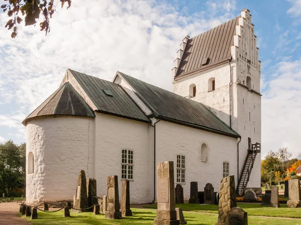 Romaanse kerk in Zweden — Stockfoto