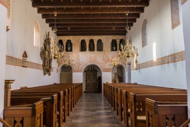 Bir ortaçağ kilise gentlefolk için Arcade