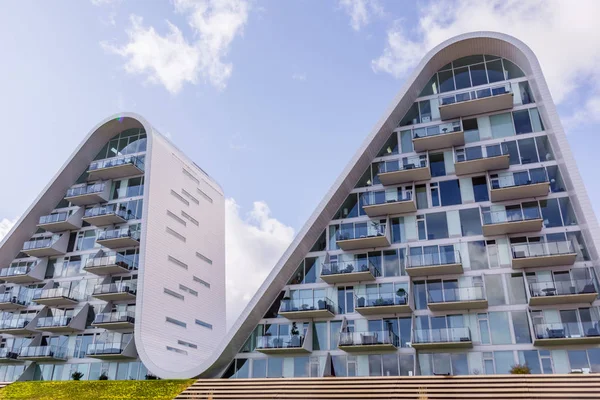La ola, casas futuristas en Vejle, Dinamarca —  Fotos de Stock