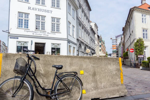 Concrete barriers against terror, Copenhagen. Stop truck