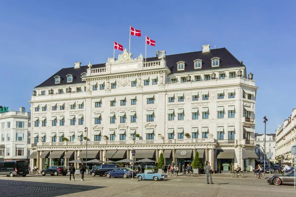 Fasada hotelu Dangleterre w Kopenhadze — Zdjęcie stockowe